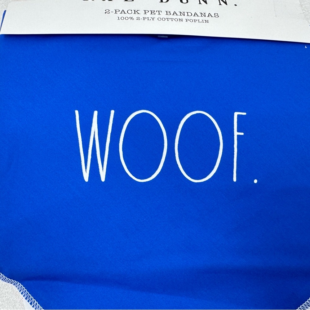 2 Pack Size L XL Rae Dunn Good Boy Bandanas Pet Scarf Dog Cat 100% Cotton - Picture 2 of 8